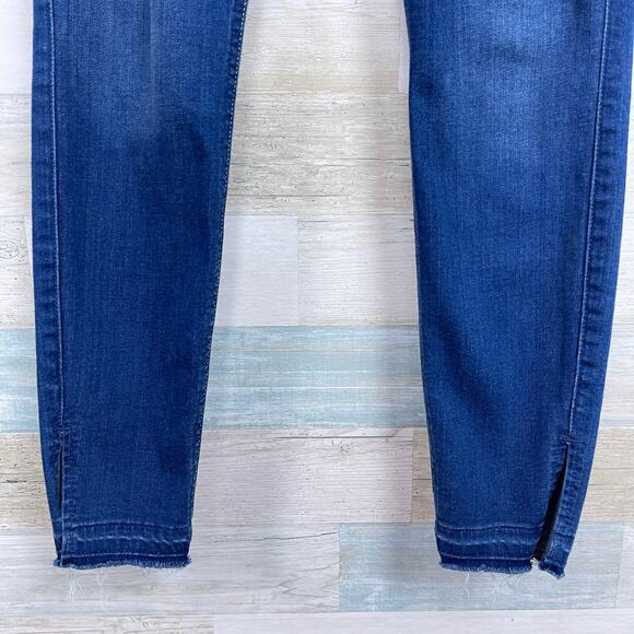 7 For All Mankind B(air) Soft Stretch Skinny Jeans Dark Wash High Rise Womens 24 - Picture 4 of 8